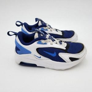 Nike Air Max Bolt PS Blue Void Size 10.5c Youth Shoes Athletic White CW1627-40